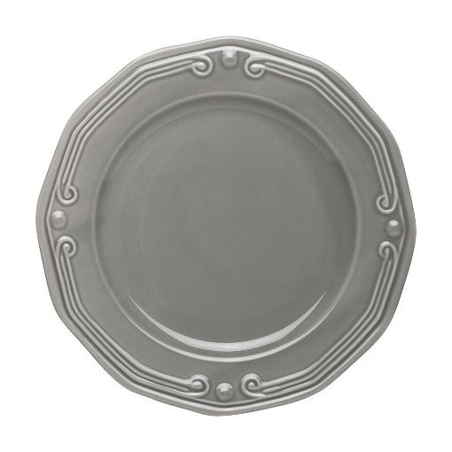 Εικόνα της Πιάτο Ρηχό Estia Athénée Πορσελάνινο Ανάγλυφο 20cm Grey 07-13660