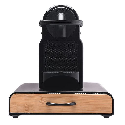 Εικόνα της Θήκη για Κάψουλες Espresso Estia Bamboo Essentials Μεταλλική Συρταρωτή 60 Θέσεων Μαύρη 01-19884