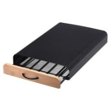 Εικόνα της Θήκη για Κάψουλες Espresso Estia Bamboo Essentials Μεταλλική Συρταρωτή 60 Θέσεων Μαύρη 01-19884