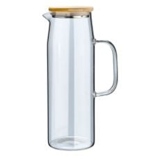 Εικόνα της Κανάτα Estia Bamboo Essentials Γυάλινη 1500ml Με Καπάκι 01-19594