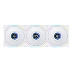 Εικόνα της Case Fan Lian Li UniFan TL LCD Reverse 120mm White (3-Pack) with Controller G99.12RTLLCD3W.00