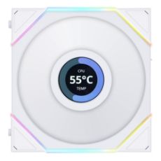 Εικόνα της Case Fan Lian Li UniFan TL LCD Reverse 140mm White G99.14RTLLCD1W.00