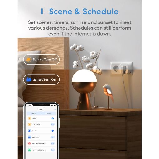 Εικόνα της Smart Plug Meross Apple HomeKit White MSS210HK-EU