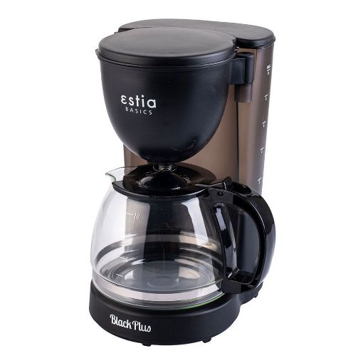 Εικόνα της Καφετιέρα Φίλτρου Estia Black Plus Πλαστική 750w Με Γυάλινη Κανάτα 1.25lt 06-10058