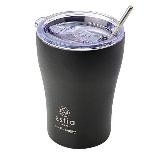 Εικόνα της Ποτήρι Θερμός Estia Coffee Mug Save The Aegean 350ml Midnight Black 01-12083