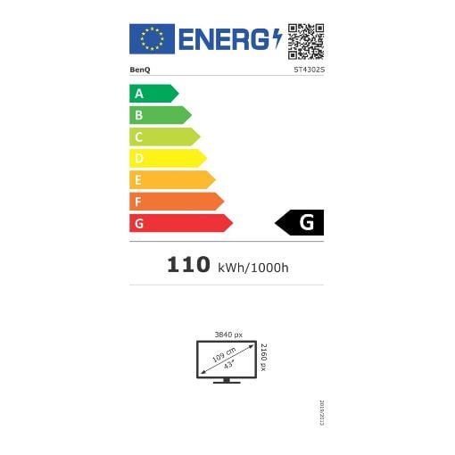 Εικόνα της Smart Signage BenQ ST4302S 43" 4K IPS 9H.F7GPT.RA4