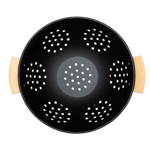 Εικόνα της Σουρωτήρι Ζυμαρικών Estia Bamboo Eessentials Μεταλλικο Με Λαβές 24x24x13.7cm Μαύρο 01-12915