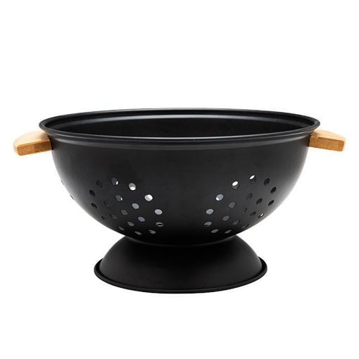 Εικόνα της Σουρωτήρι Ζυμαρικών Estia Bamboo Eessentials Μεταλλικο Με Λαβές 24x24x13.7cm Μαύρο 01-12915