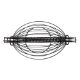 Εικόνα της Φρουτιέρα Estia Metal Black 2 Θέσεων Μεταλλική 37x20x42cm Μαύρη 01-7522