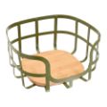 Εικόνα της Φρουτιέρα Estia Bamboo Essentials Μεταλλική 24x24x12.7cm Λαδί 01-14162
