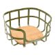 Εικόνα της Φρουτιέρα Estia Bamboo Essentials Μεταλλική 24x24x12.7cm Λαδί 01-14162