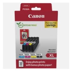 Εικόνα της Πακέτο 4 Μελανιών Canon CLI-551XL Photo Value Pack Black/Cyan/Magenta/Yellow 6443B008