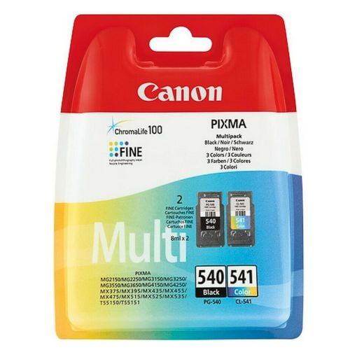 Εικόνα της Πακέτο 2 Μελανιών Canon PG-540/CL-541 Photo Value Pack 5225B013