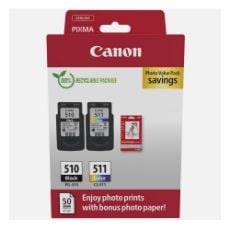 Εικόνα της Πακέτο 2 Μελανιών Canon PG-510/CL-511 Photo Value Pack 2970B017