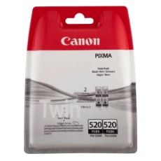 Εικόνα της Πακέτο 2 Μελανιών Canon PGI-520BK Black 2932B012
