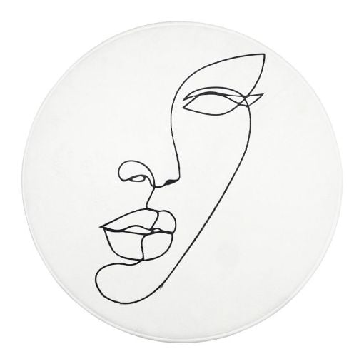 Εικόνα της Πατάκι Μπάνιου Estia Line Art 80cm White 02-18092