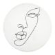 Εικόνα της Πατάκι Μπάνιου Estia Line Art 80cm White 02-18092