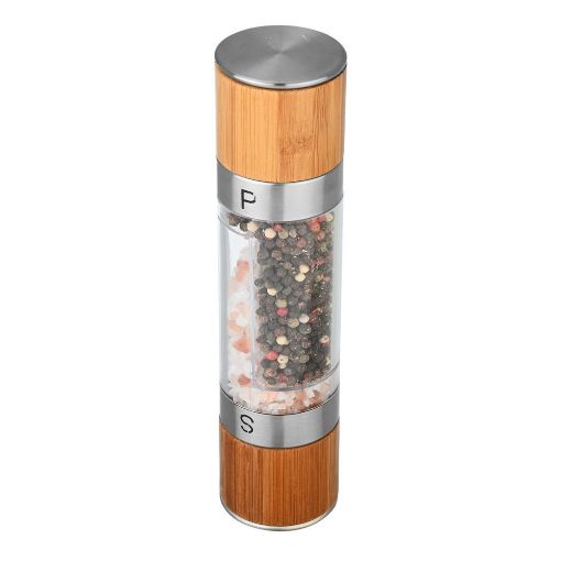 Εικόνα της Μύλος Estia Για Αλάτι/Πιπέρι Bamboo Essentials Διπλός 01-20293