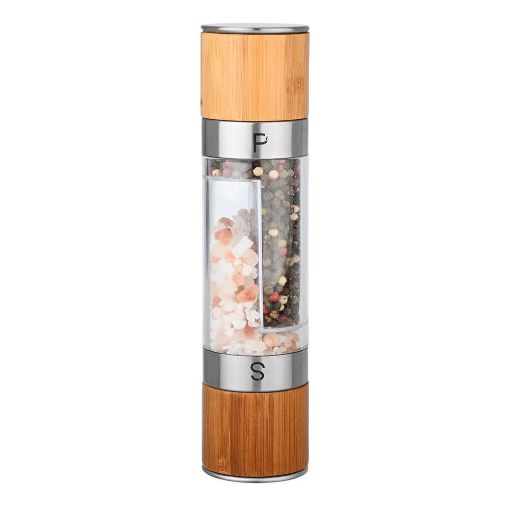 Εικόνα της Μύλος Estia Για Αλάτι/Πιπέρι Bamboo Essentials Διπλός 01-20293