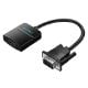Εικόνα της Converter Vention VGA to HDMI M/F with Audio Port 15cm Black ACNBB