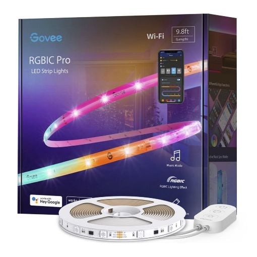 Εικόνα της Govee RGBIC WiFi & Bluetooth Strip Lights With Protective Coating 3m H619Z