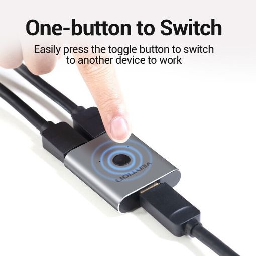 Εικόνα της HDMI Switch Vention Bi-Direction Silver AFUH0