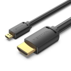 Εικόνα της Καλώδιο Vention Micro HDMI to HDMI 4K 1.5m Black AGIBG