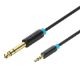 Εικόνα της Καλώδιο Vention 3.5mm to 6.5mm Jack M/M 1m Black BABBF