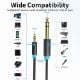 Εικόνα της Καλώδιο Vention 3.5mm to 6.5mm Jack M/M 1.5m Black BABBG