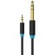 Εικόνα της Καλώδιο Vention 3.5mm to 6.5mm Jack M/M 1.5m Black BABBG