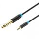 Εικόνα της Καλώδιο Vention 3.5mm to 6.5mm Jack M/M 1.5m Black BABBG