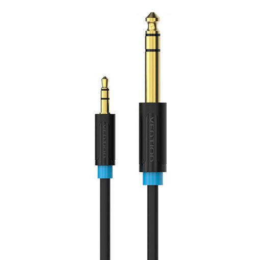 Εικόνα της Καλώδιο Vention 3.5mm to 6.5mm Jack M/M 2m Black BABBH