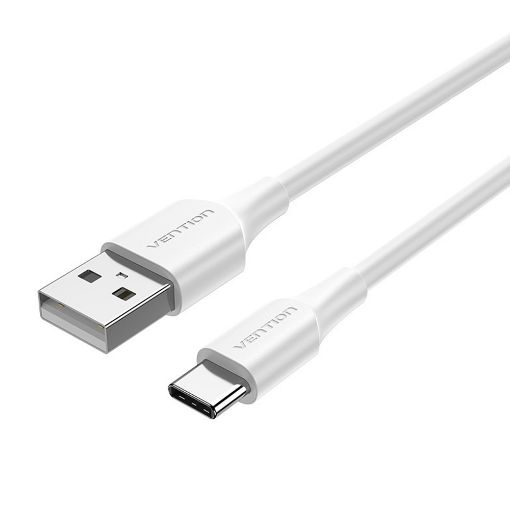 Εικόνα της Καλώδιο Vention USB-A 2.0 to USB-C M/M 1m White CTHWF