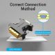 Εικόνα της Adapter Vention DVI-I (24+5)  to VGA M/F Black ECFB0