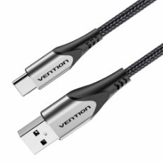 Εικόνα της Καλώδιο Vention USB Type-C to Type-C Braided 1m Gray TADHF