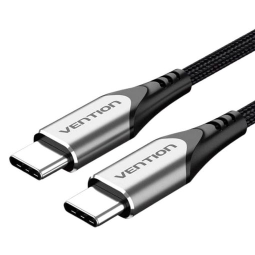 Εικόνα της Καλώδιο Vention USB Type-C to Type-C 60W Braided 1.5m Gray TADHG