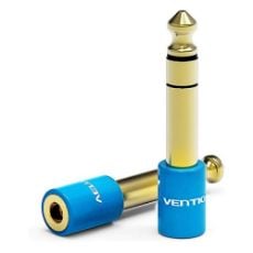 Εικόνα της Adapter Vention 6.5mm to 3.5mm M/F Blue/Gold VAB-S01-L