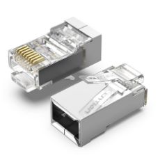 Εικόνα της Μεταλλικό Βύσμα Vention RJ45 FTP CAT.6 100 τμχ IDCR0-100