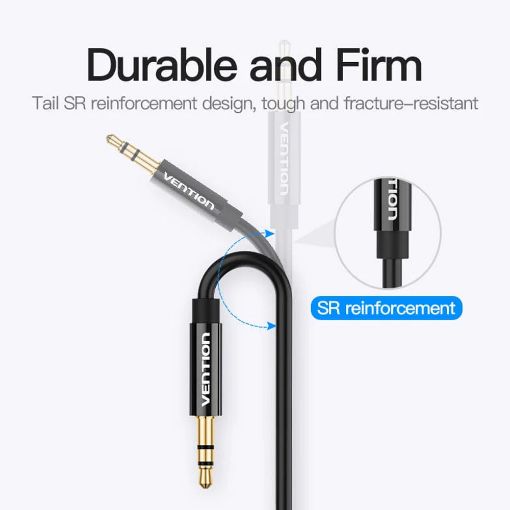 Εικόνα της Καλώδιο Audio Splitter Vention 3.5mm to 2 x 3.5mm M/F 30cm Black BBSBY