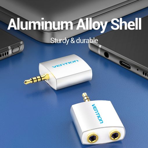 Εικόνα της Adapter Vention 3.5m to 2 x 3.5mm M/F Silver BDAW0