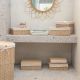 Εικόνα της Καλάθι Οργάνωσης Estia Bamboo Essentials 30x20cm Mε Επένδυση 02-19662