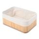 Εικόνα της Καλάθι Οργάνωσης Estia Bamboo Essentials 30x20cm Mε Επένδυση 02-19662