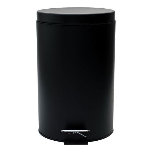 Εικόνα της Καλαθάκι Μπάνιου Estia Classic Μεταλλικό Soft Close 12lt Black 02-7904