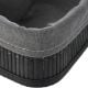 Εικόνα της Καλάθι Οργάνωσης Estia Bamboo Essentials 19.5x10cm Mε Επένδυση Μαύρο 02-19679