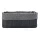 Εικόνα της Καλάθι Οργάνωσης Estia Bamboo Essentials 19.5x10cm Mε Επένδυση Μαύρο 02-19679