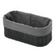 Εικόνα της Καλάθι Οργάνωσης Estia Bamboo Essentials 19.5x10cm Mε Επένδυση Μαύρο 02-19679