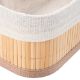 Εικόνα της Καλάθι Οργάνωσης Estia Bamboo Essentials 19.5x10cm Mε Επένδυση 02-19648