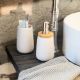 Εικόνα της Ποτηράκι Μπάνιου Estia Bamboo Essentials Πορσελάνης White 02-4576