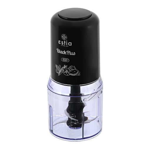 Εικόνα της Πολυκόπτης Estia Black Plus 400W Με Πλαστικό Δοχείο 500ml 06-15107