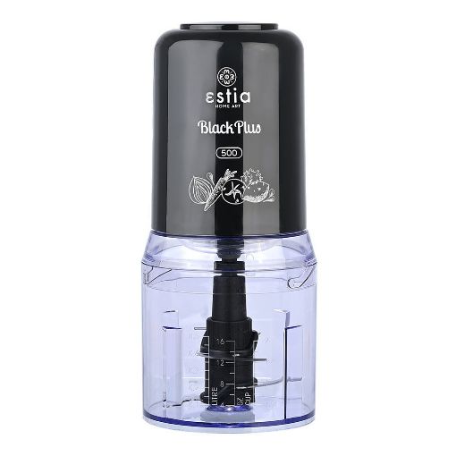 Εικόνα της Πολυκόπτης Estia Black Plus 400W Με Πλαστικό Δοχείο 500ml 06-15107